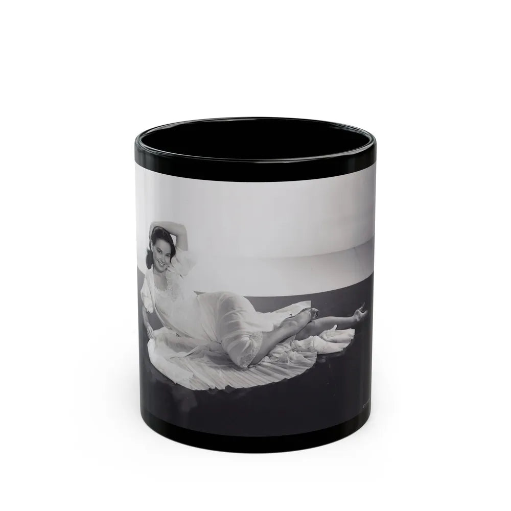 Kathryn Grant #133 (Vintage Female Icon) Black Coffee Mug-11oz-Go Mug Yourself