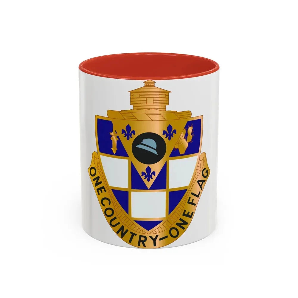 178th Infantry Regiment (U.S. Army) Accent Coffee Mug 11oz Red - Go Mug Yourself