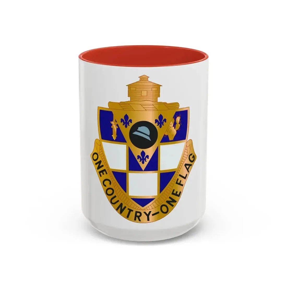 178th Infantry Regiment (U.S. Army) Accent Coffee Mug 15oz Red - Go Mug Yourself