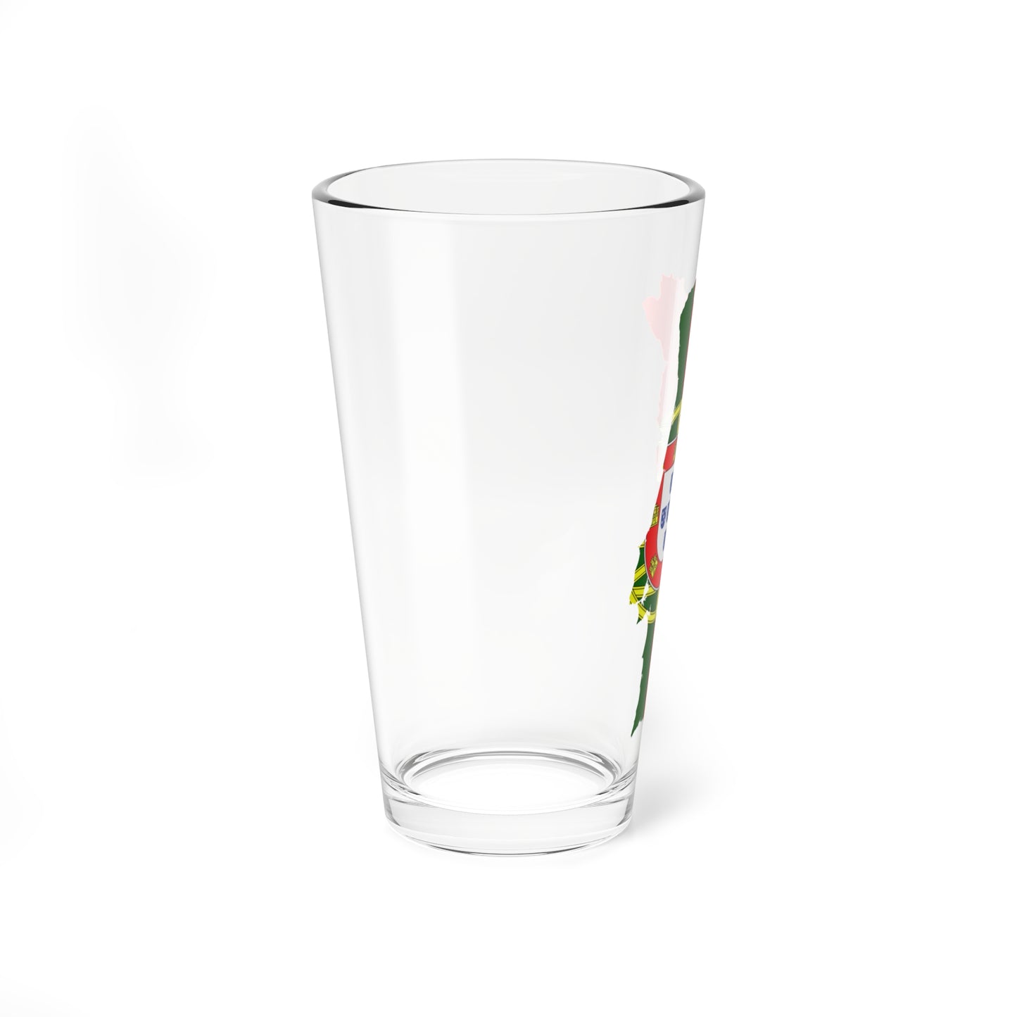 Flag map of Portugal (Portugal) Pint Glass 16oz