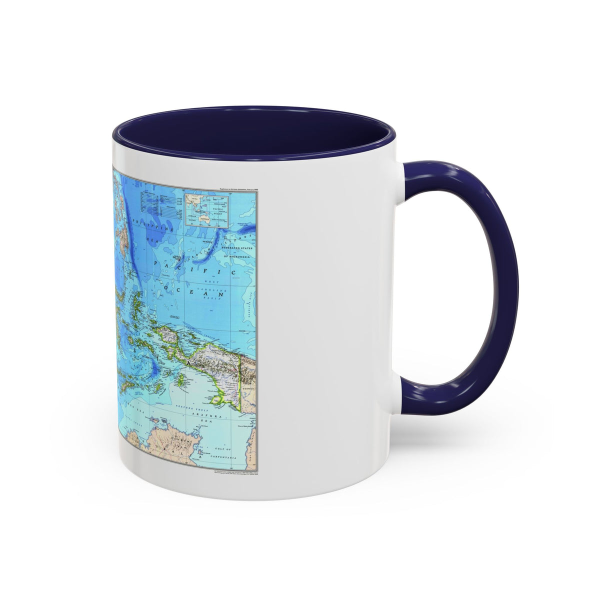 Indonesia 1 (1996) (Map) Accent Coffee Mug