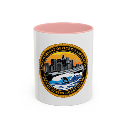 USCG CWO Assoc Surfer (U.S. Coast Guard) Accent Coffee Mug