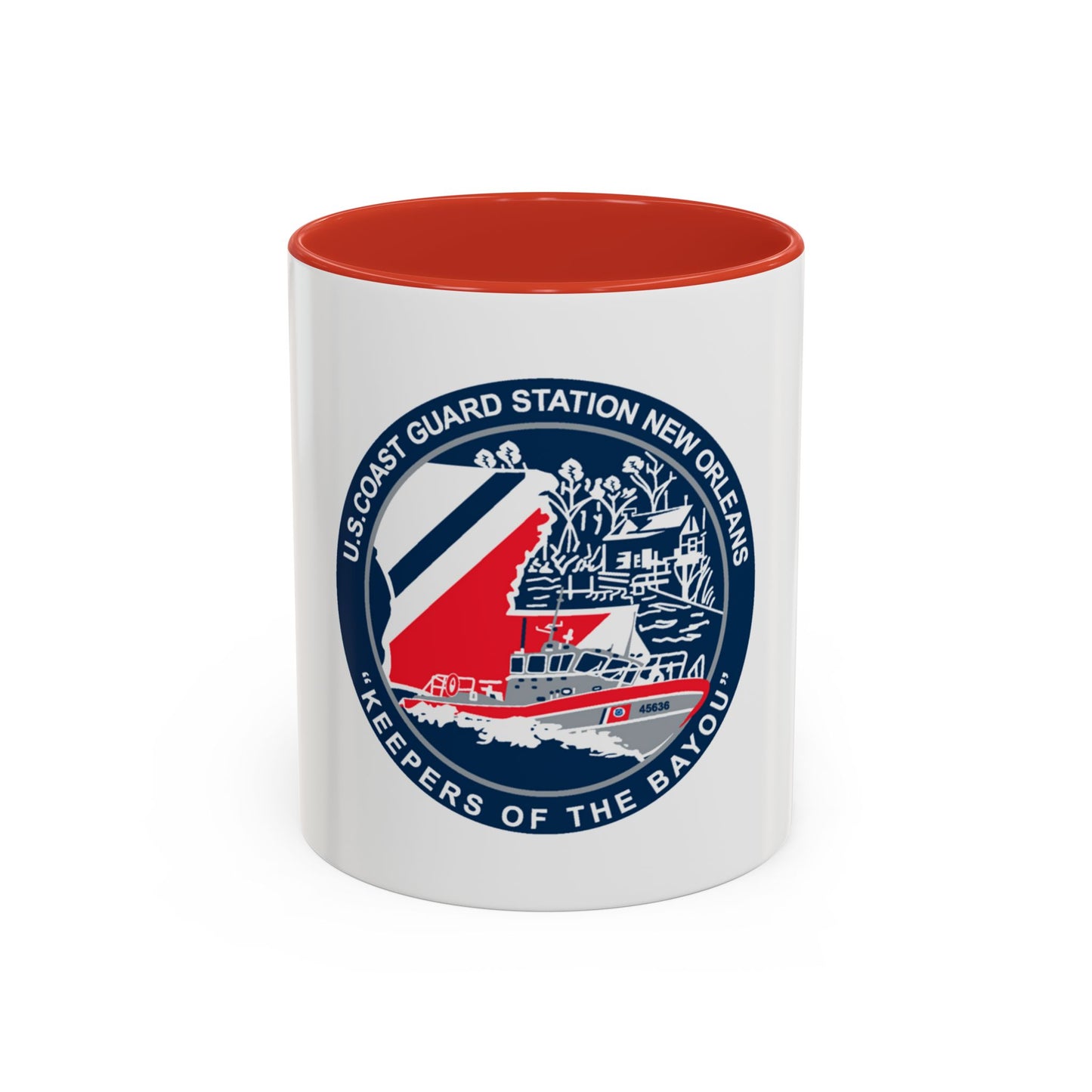 USCG Station New Orleans (U.S. Coast Guard) Accent Coffee Mug