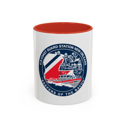 USCG Station New Orleans (U.S. Coast Guard) Accent Coffee Mug