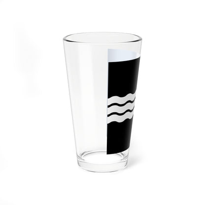 Flag of Canton of Aargau (Switzerland) Pint Glass 16oz