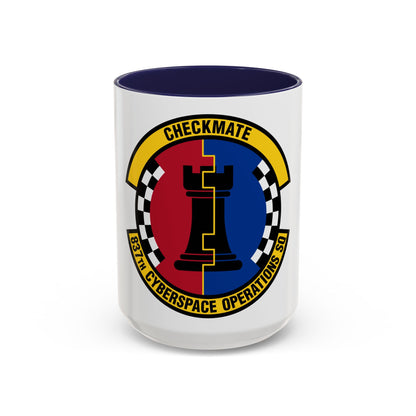 837 Cyberspace Operations Squadron ACC (U.S. Air Force) Accent Coffee Mug