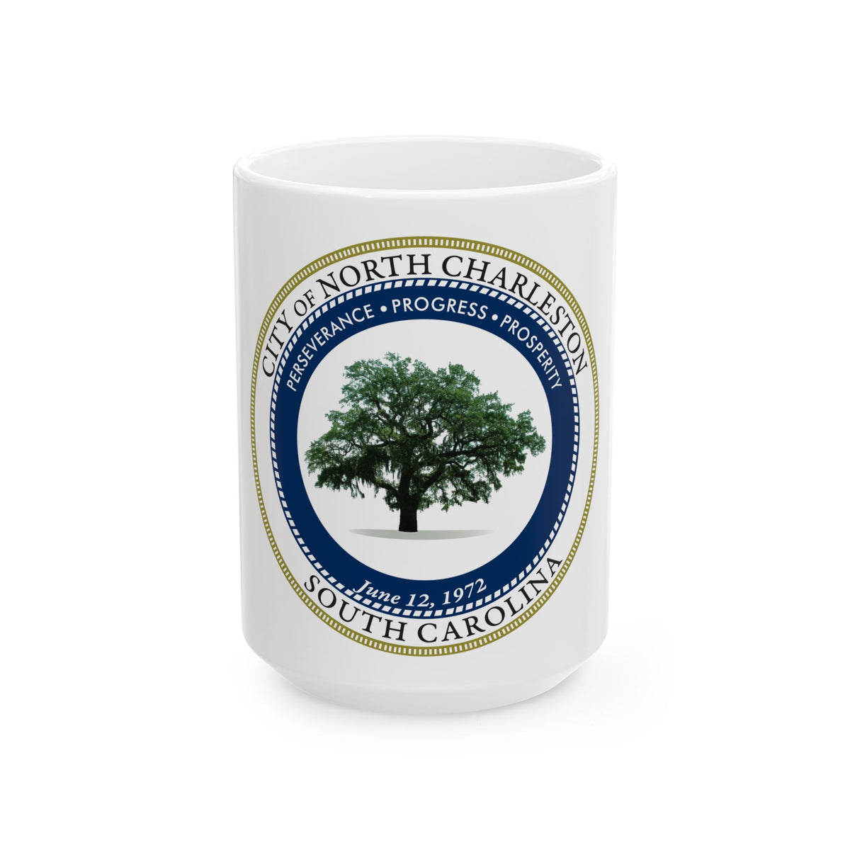 Seal of North Charleston South Carolina - White Coffee Mug