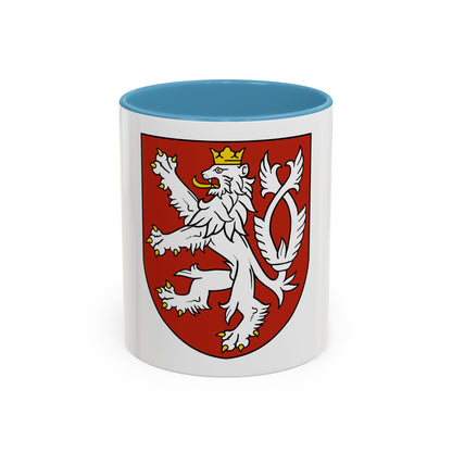 Small coat of arms of the Czech Republic - Accent Coffee Mug