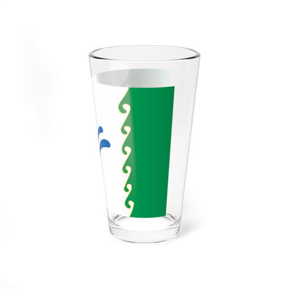 Flag of Gafuriysky rayon (Russia) Pint Glass 16oz