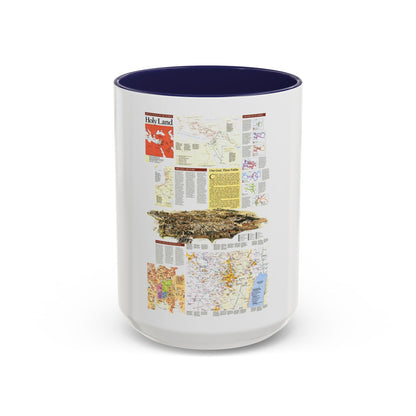 Middle East - Holy Land 2 (1989) (Map) Accent Coffee Mug