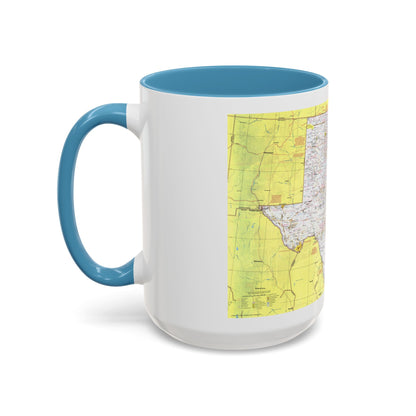 USA - South Central States 1 (1974) (Map) Accent Coffee Mug