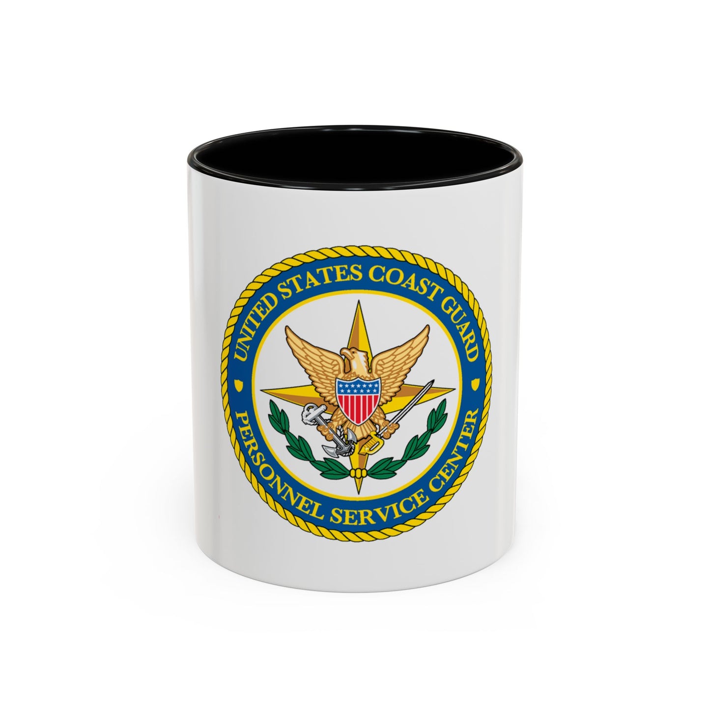 USCG Personnel Service Center (U.S. Coast Guard) Accent Coffee Mug