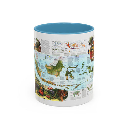Indonesia 2 (1996) (Map) Accent Coffee Mug