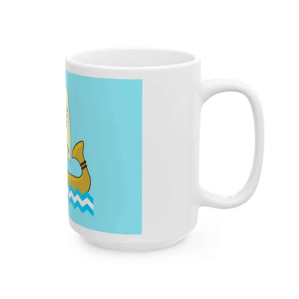 Flag of the Kafr el Sheikh Governorate Egypt - White Coffee Mug-Go Mug Yourself