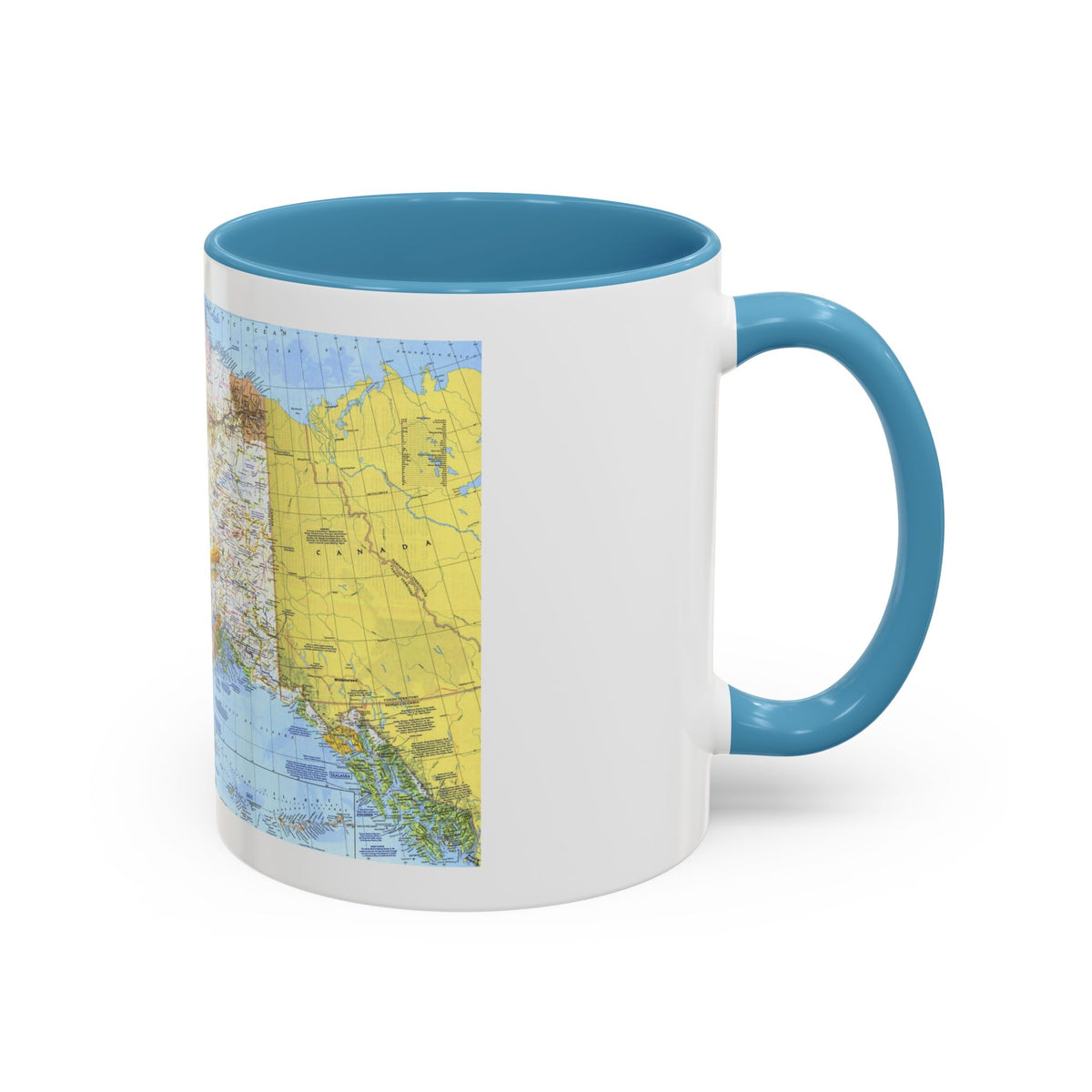 USA - Alaska (1975) (Map) Accent Coffee Mug