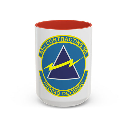 35th Contracting Squadron (U.S. Air Force) Accent Coffee Mug