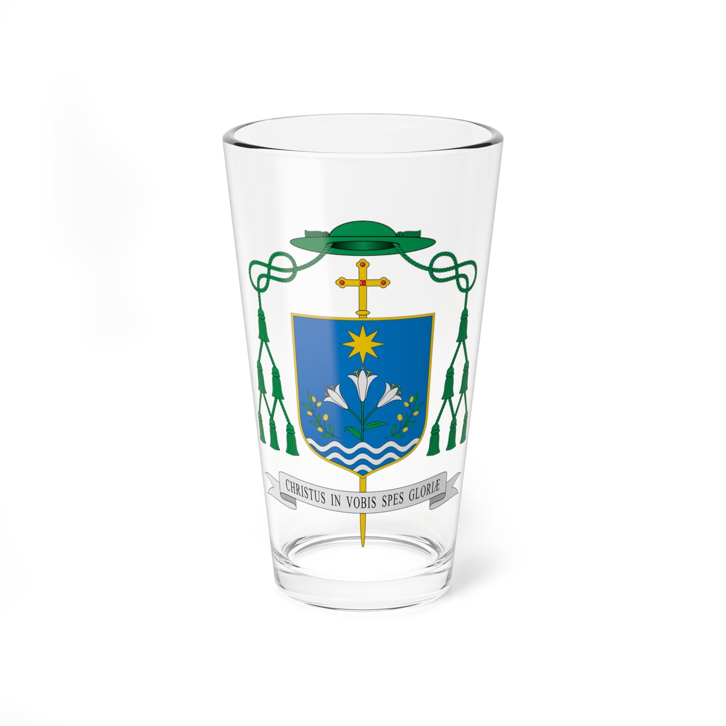 Escudo de Antônio Carlos Paiva (Spain) (Coat of Arms) Pint Glass 16oz