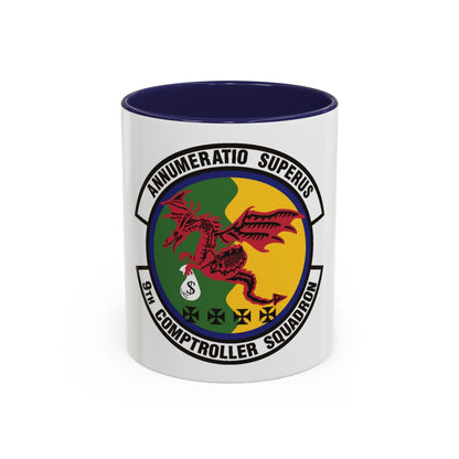 9th Comptroller Squadron (U.S. Air Force) Accent Coffee Mug