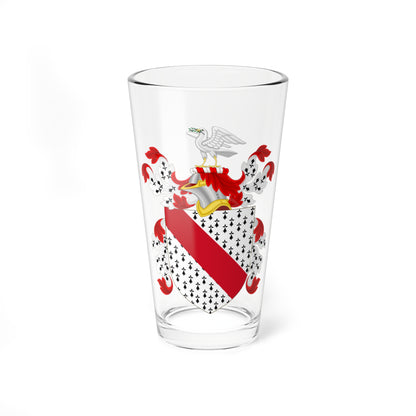 Coat of Arms of William Duer (United States) (Coat of Arms) Pint Glass 16oz