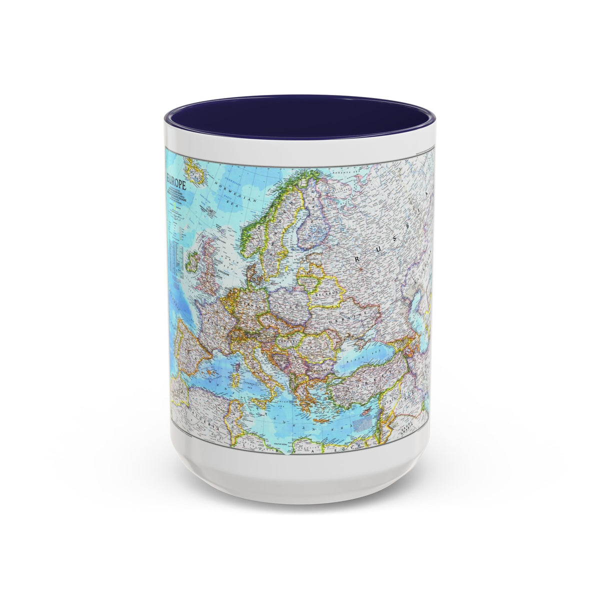 Europe (1992) (Map) Accent Coffee Mug