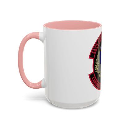 55th Communications Squadron (U.S. Air Force) Accent Coffee Mug