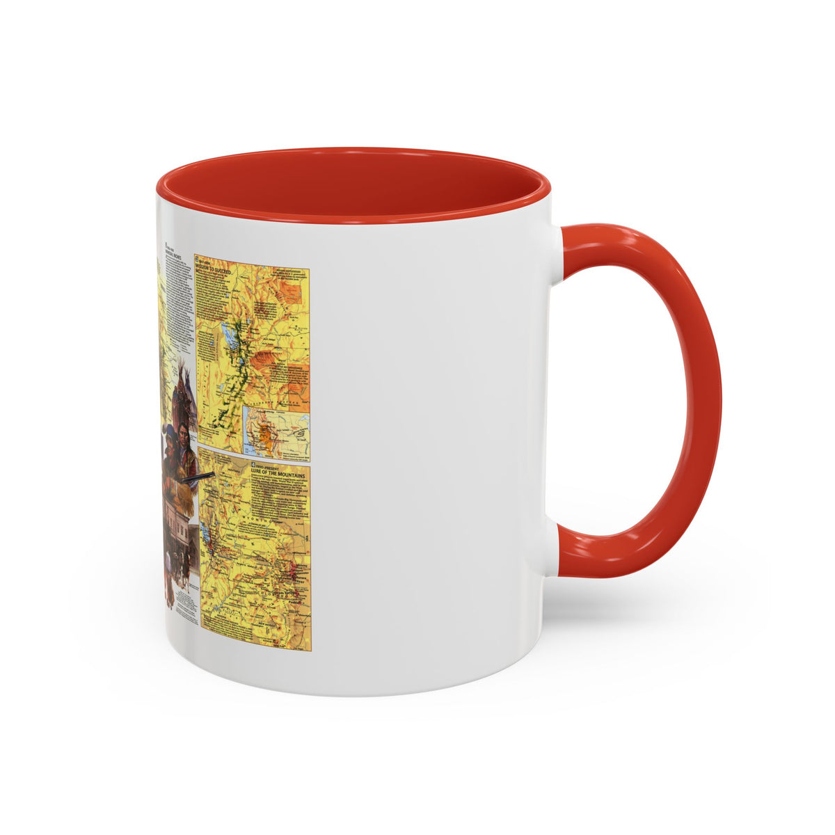 USA - Central Rockies 2 (1984) (Map) Accent Coffee Mug