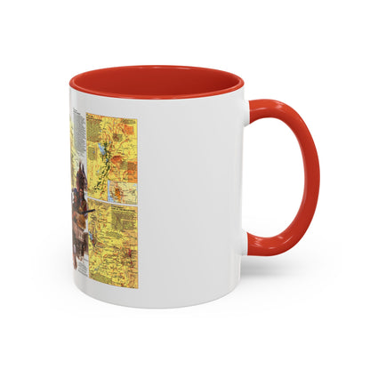 USA - Central Rockies 2 (1984) (Map) Accent Coffee Mug