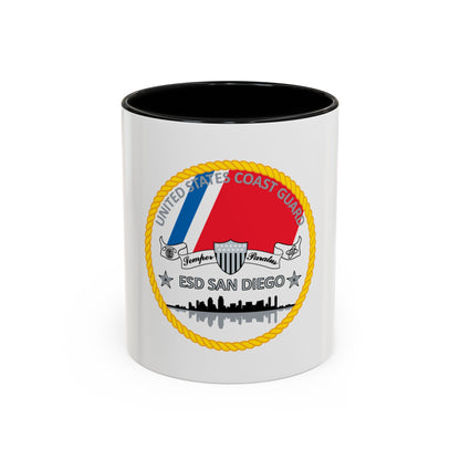USCG ESD San Diego (U.S. Coast Guard) Accent Coffee Mug