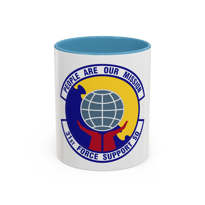 31st Force Support Squadron (U.S. Air Force) Accent Coffee Mug