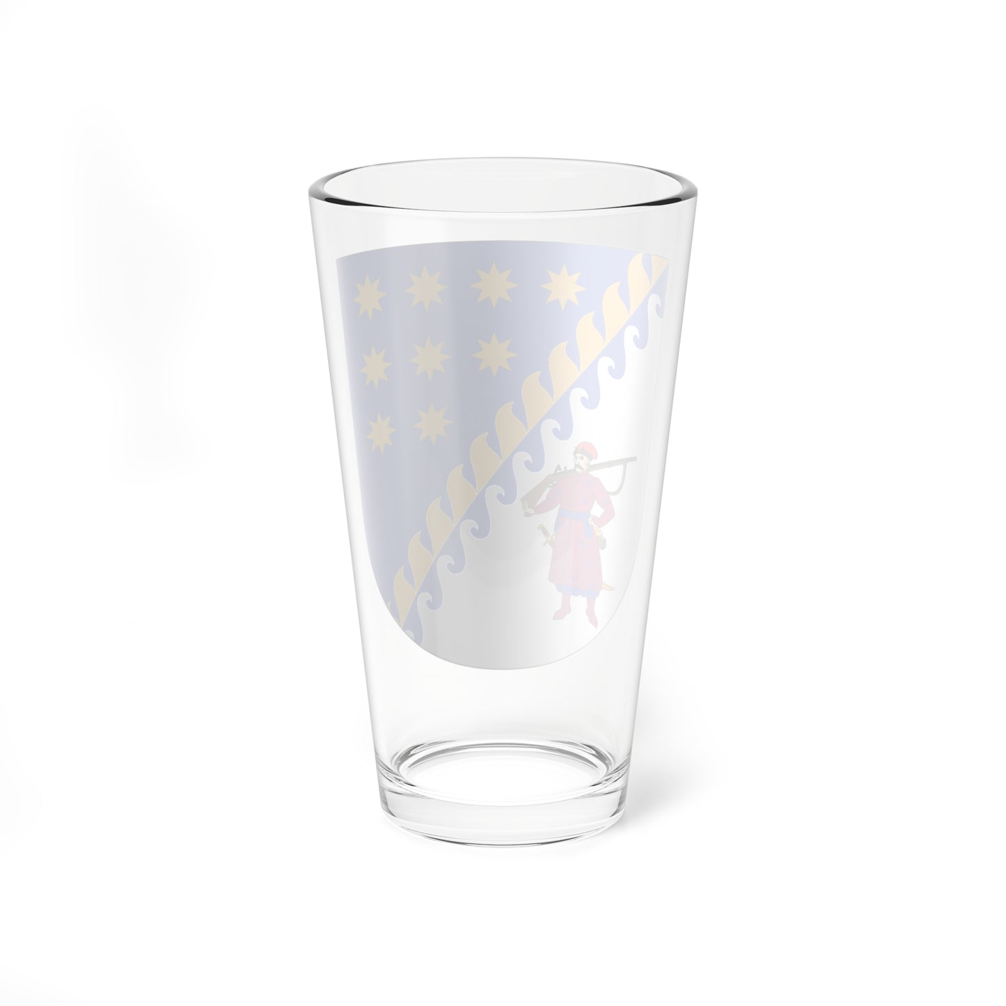Smaller Coat of arms of Dnipropetrovsk Oblast (Ukraine) (Coat of Arms) Pint Glass 16oz