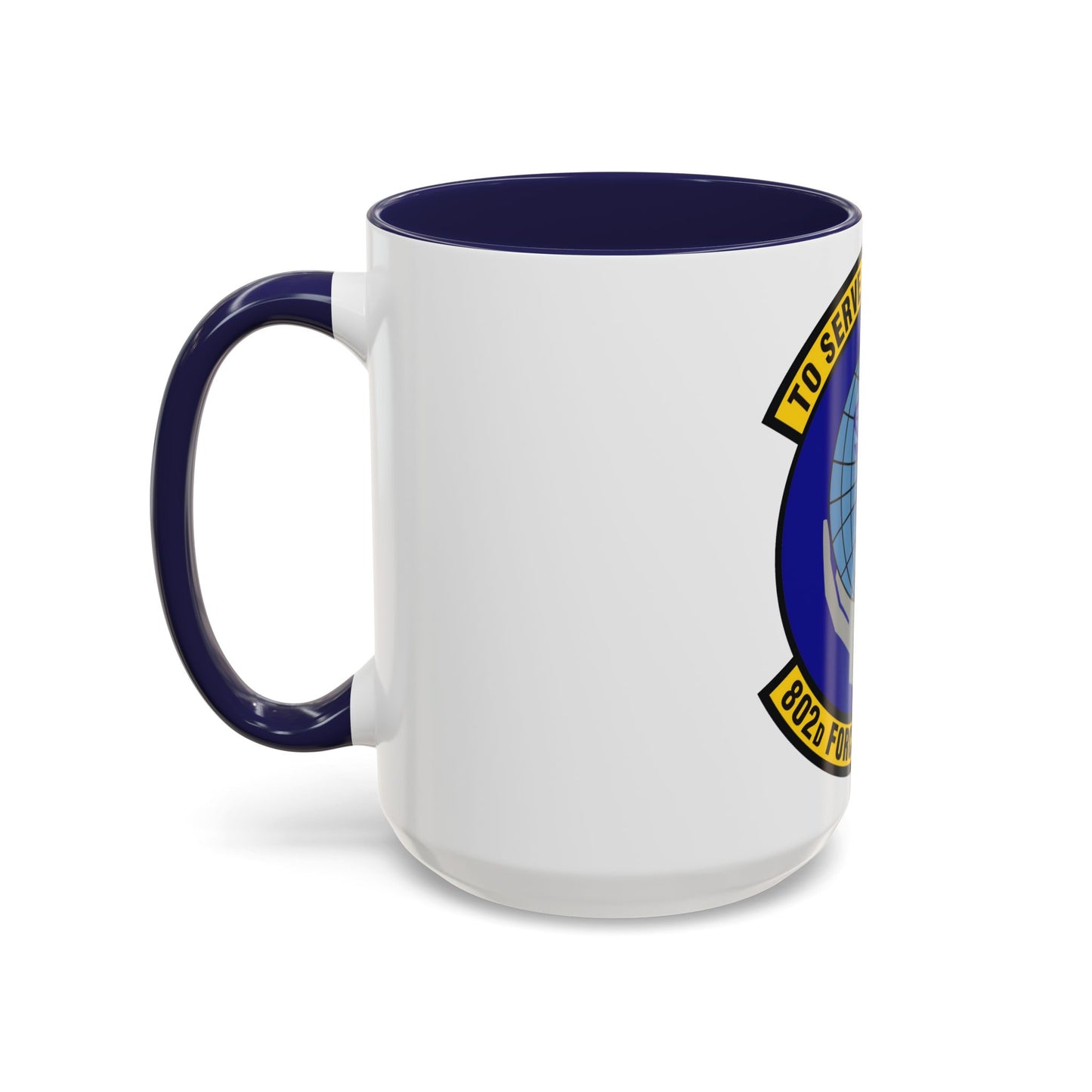 802d Force Support Squadron (U.S. Air Force) Accent Coffee Mug