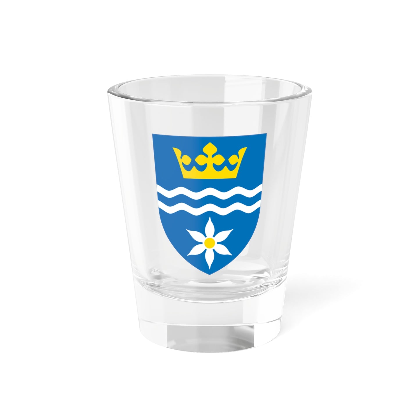 Halsnæs Kommune coa (Denmark) (Coat of Arms) Shot Glass 1.5oz