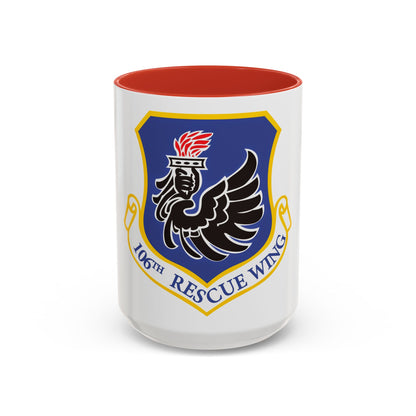 106th Rescue Wing logo 2 (U.S. Air Force) Accent Coffee Mug
