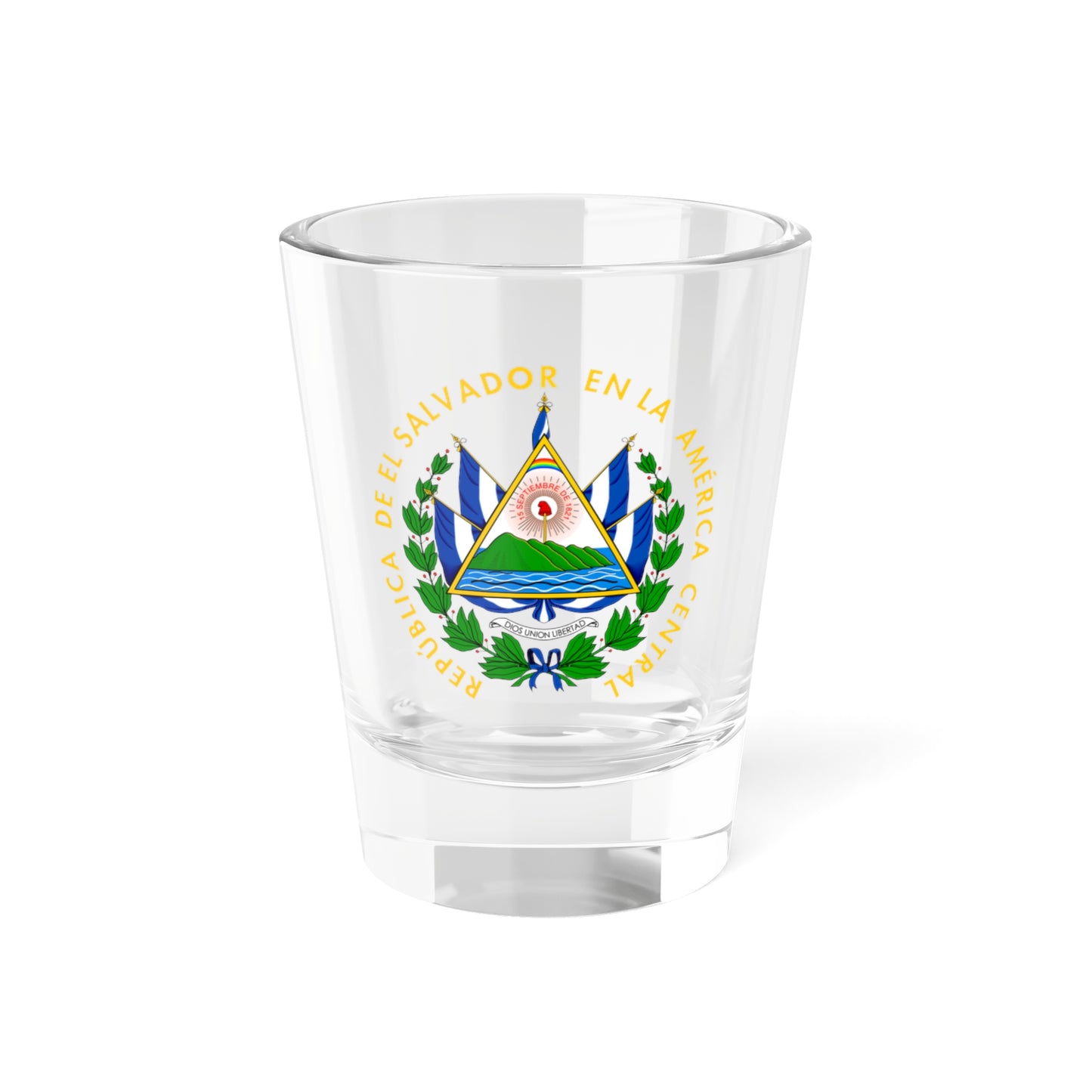 Coat of arms of El Salvador - Shot Glass 1.5oz