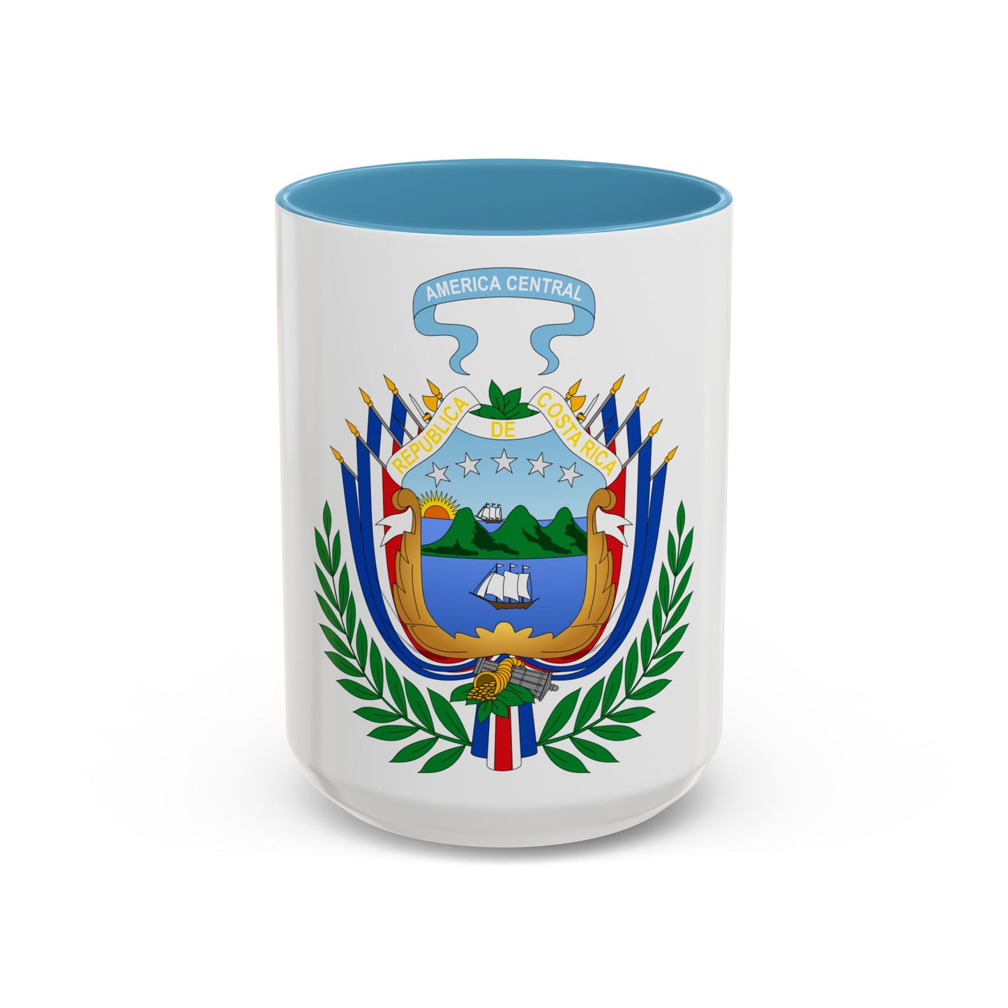 Coat of arms of Costa Rica (1848-1906) - Accent Coffee Mug