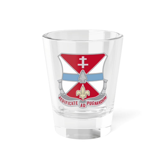 Verre à liqueur du bataillon du génie 578 (armée américaine) 1,5 oz