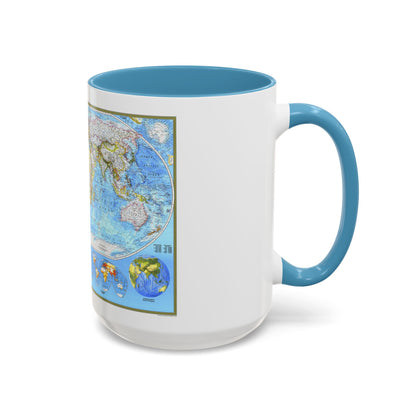 World Map - Political (1994) (Map) Accent Coffee Mug