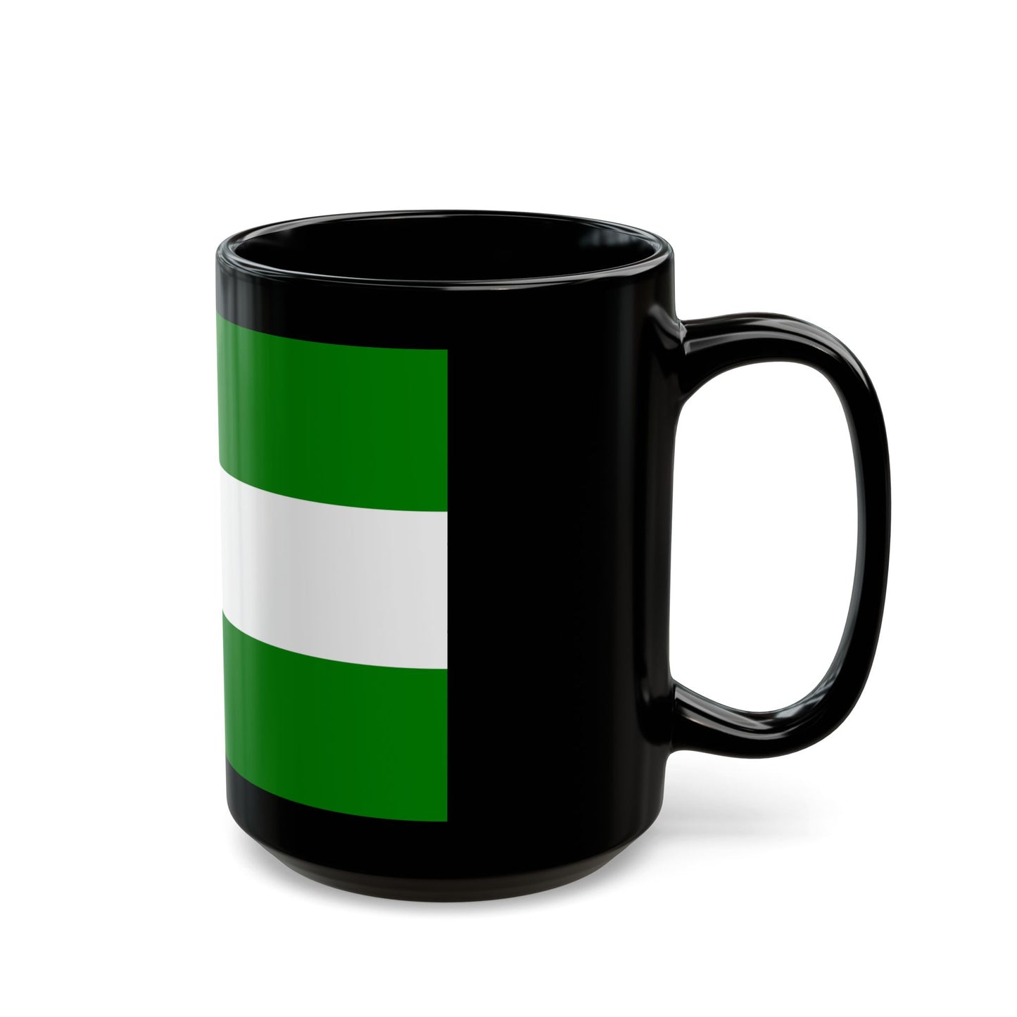 Flag of Rotterdam the second city of The Netherlands - Black Coffee Mug-Go Mug Yourself