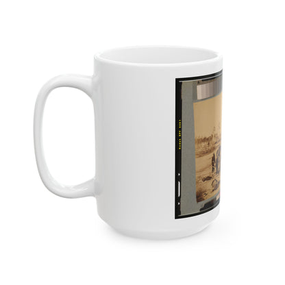 Ambulance Drill At Headquarters Army Of Potomac, Near Brandy Station, Va., March, 1864 (U.S. Civil War) White Coffee Mug
