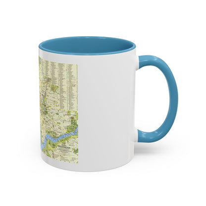 USA - Washington, Tourist (1964) (Map) Accent Coffee Mug