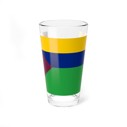 Flag of Bolivar Municipality Aragua (Venezuela) Pint Glass 16oz