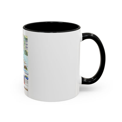 USA - Rediscovering Hawaii (1995) (Map) Accent Coffee Mug