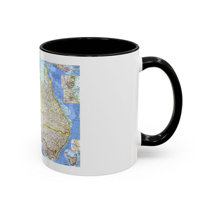 Australia (1963) (Map) Accent Coffee Mug
