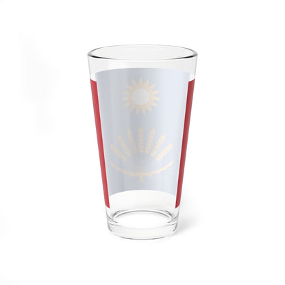 Flag of Baltachevsky rayon (Russia) Pint Glass 16oz