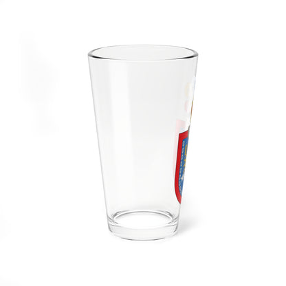 Escudo de Beriáin con casco (Spain) (Coat of Arms) Pint Glass 16oz