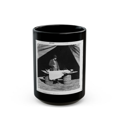 Unknown Location. Embalming Surgeon At Work On Soldier's Body (U.S. Civil War) Black Coffee Mug