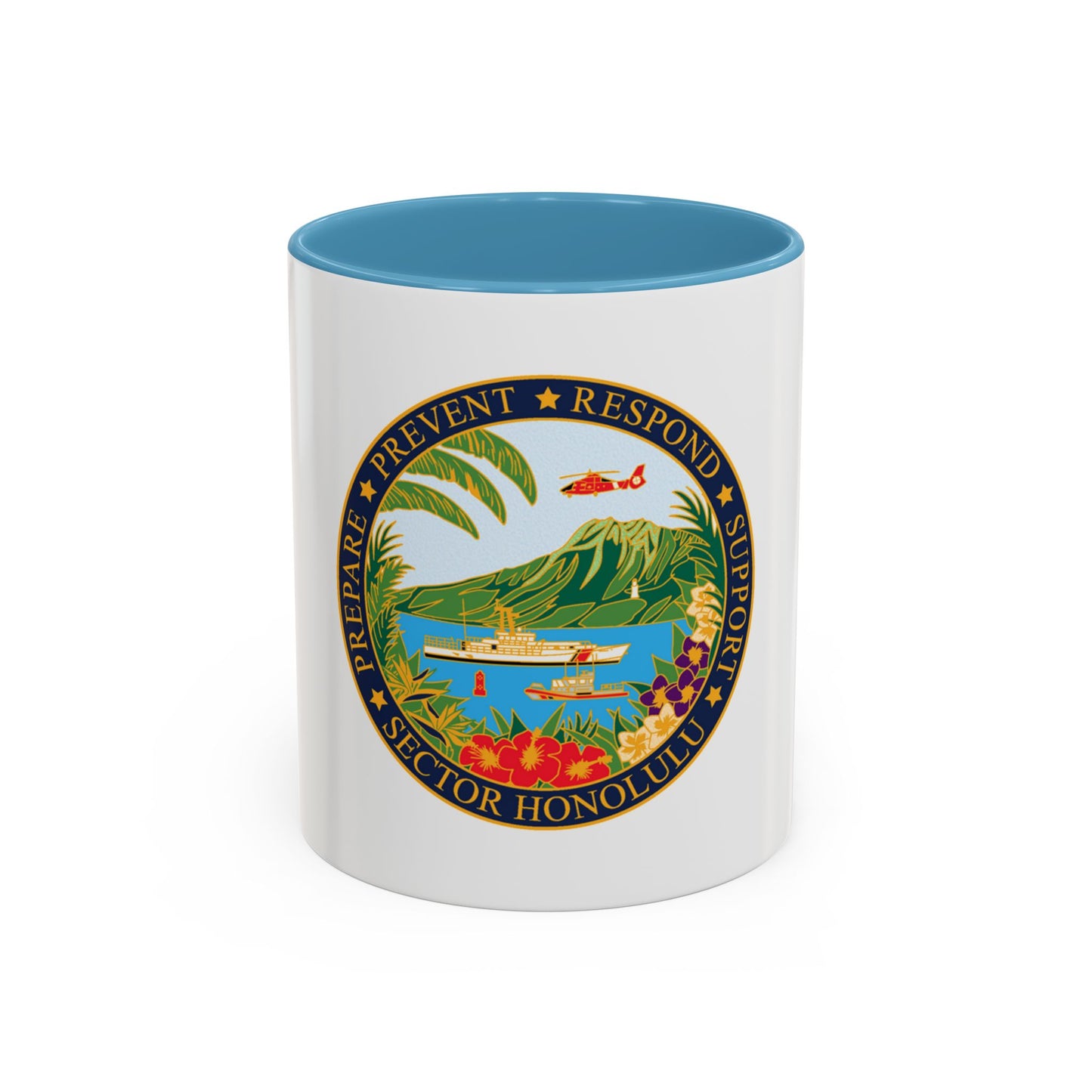 USCG Sector Honolulu (U.S. Coast Guard) Accent Coffee Mug
