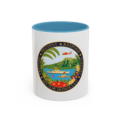 USCG Sector Honolulu (U.S. Coast Guard) Accent Coffee Mug