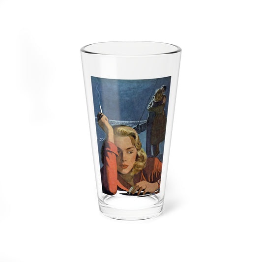 Once Before in the Moonlight (Pt. 1), Redbook, June 1948 (Magazine Illustration) Pint Glass 16oz
