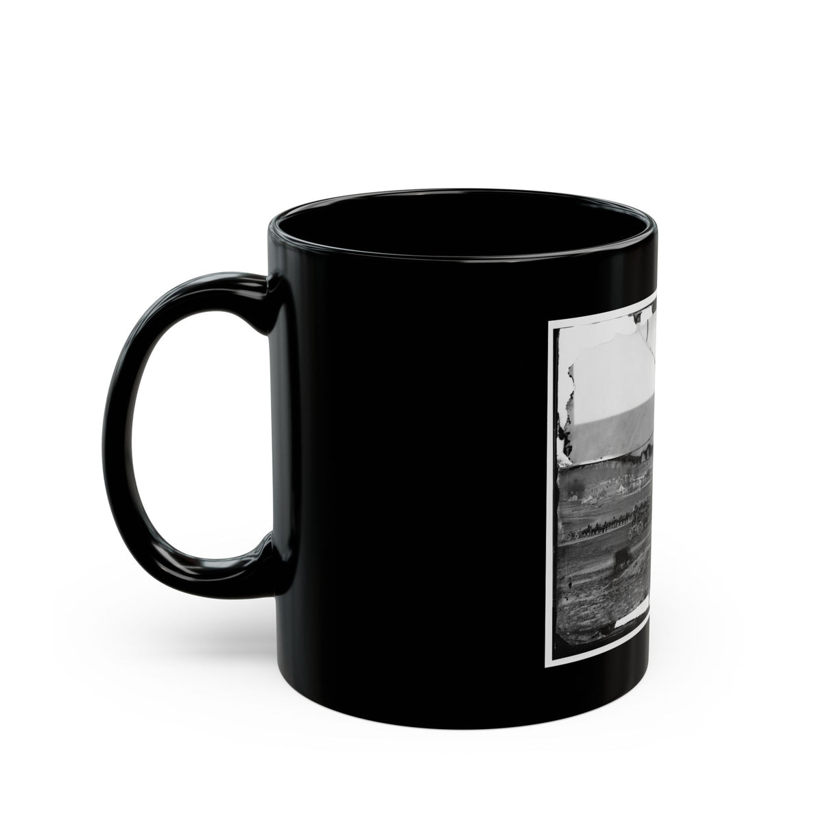 Washington, D.C., Vicinity. 17th New York Battery, With Horses Harnessed To Guns (U.S. Civil War) Black Coffee Mug